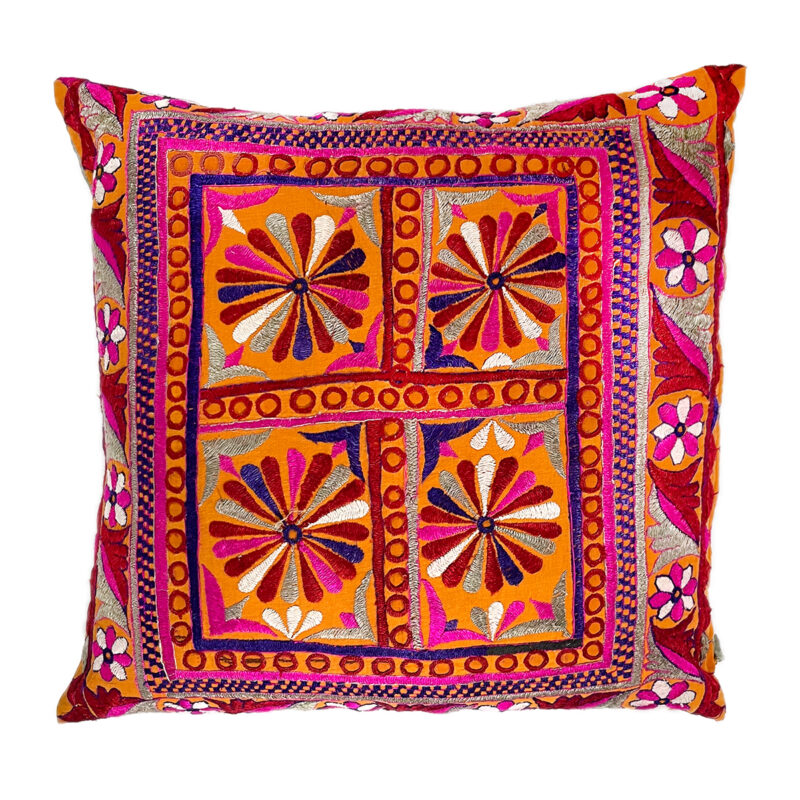 Embroidered Panel #4 Cushion Cover