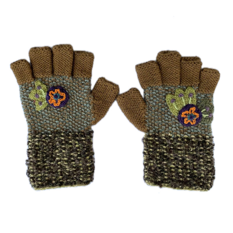 Alpinista Fingerless Gloves Green