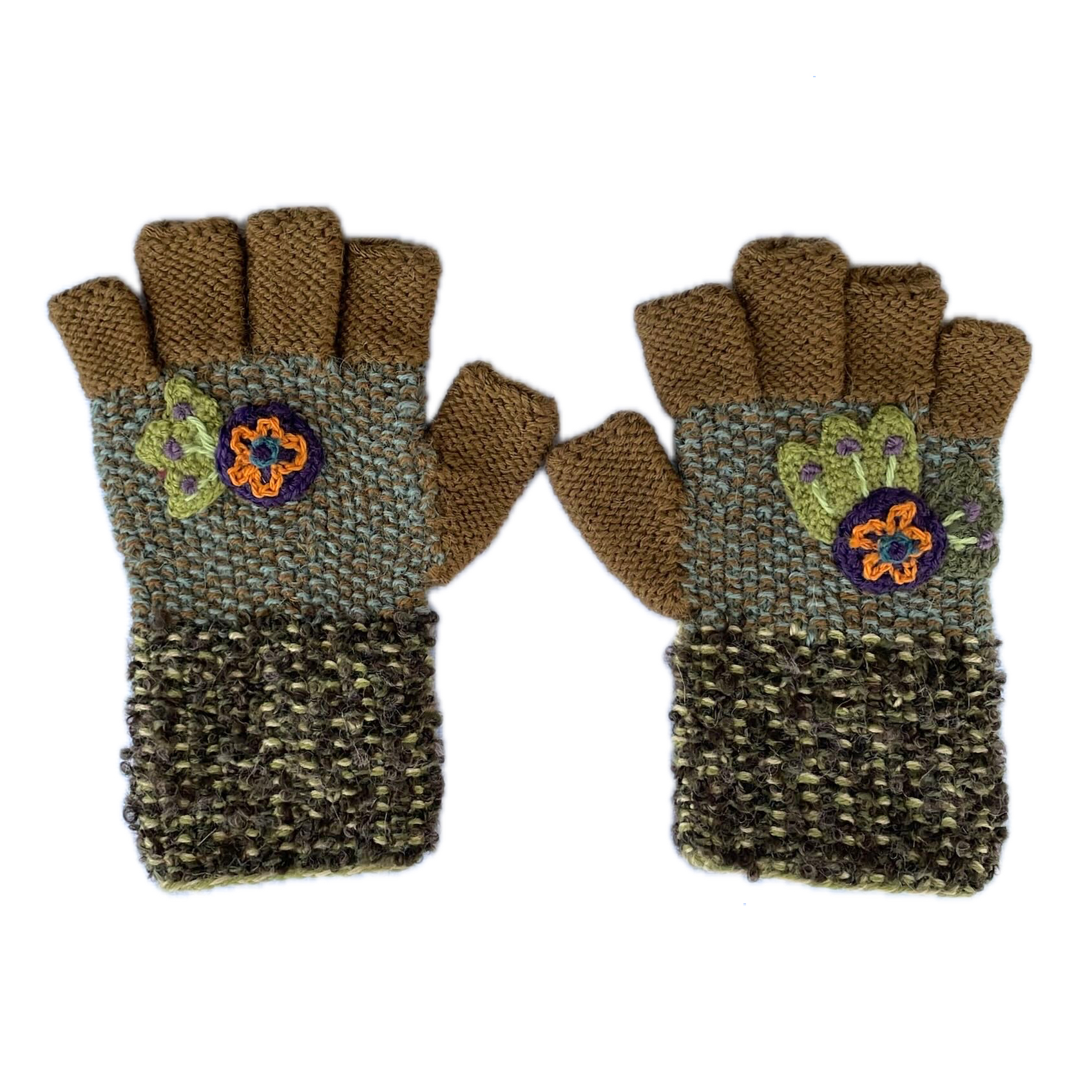 Alpinista Fingerless Gloves Green