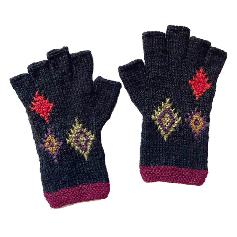 Dublin Fingerless Gloves Black