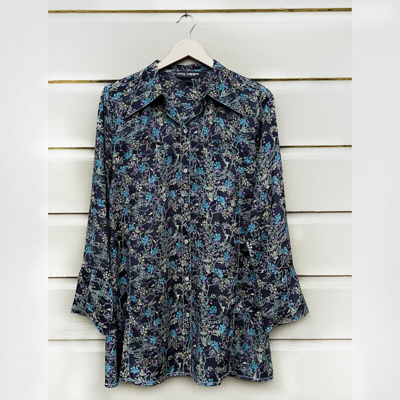 Elba Blouse Shoji Charcoal - Image 5