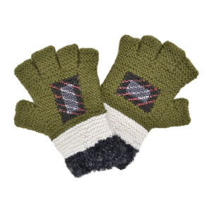 Fall Fingerless Gloves Bone