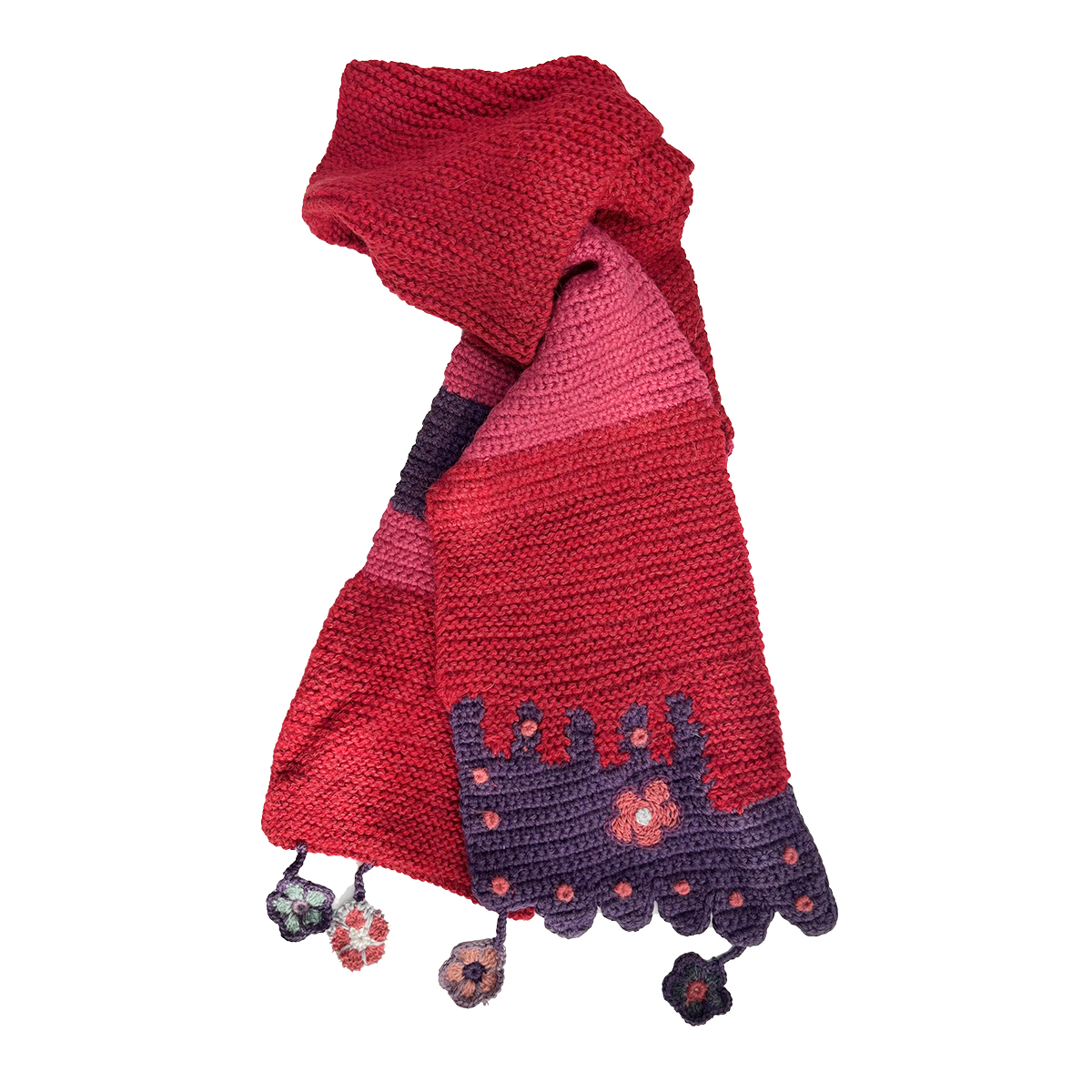 Flapper Scarf Red - Purple