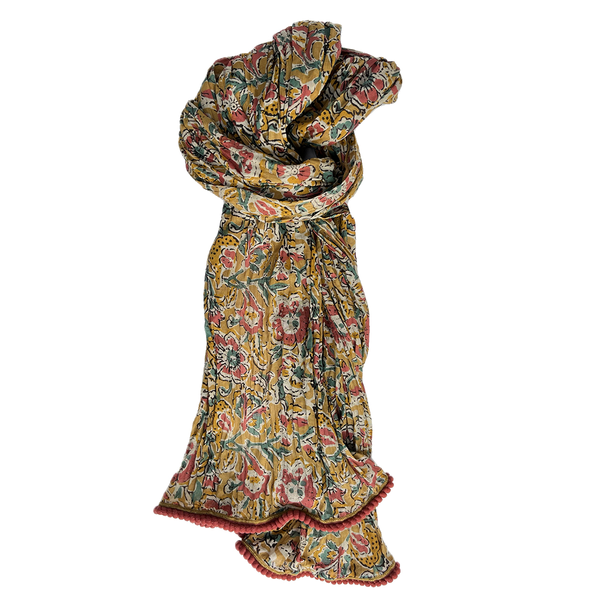 Garden Crinkle Scarf Tabac