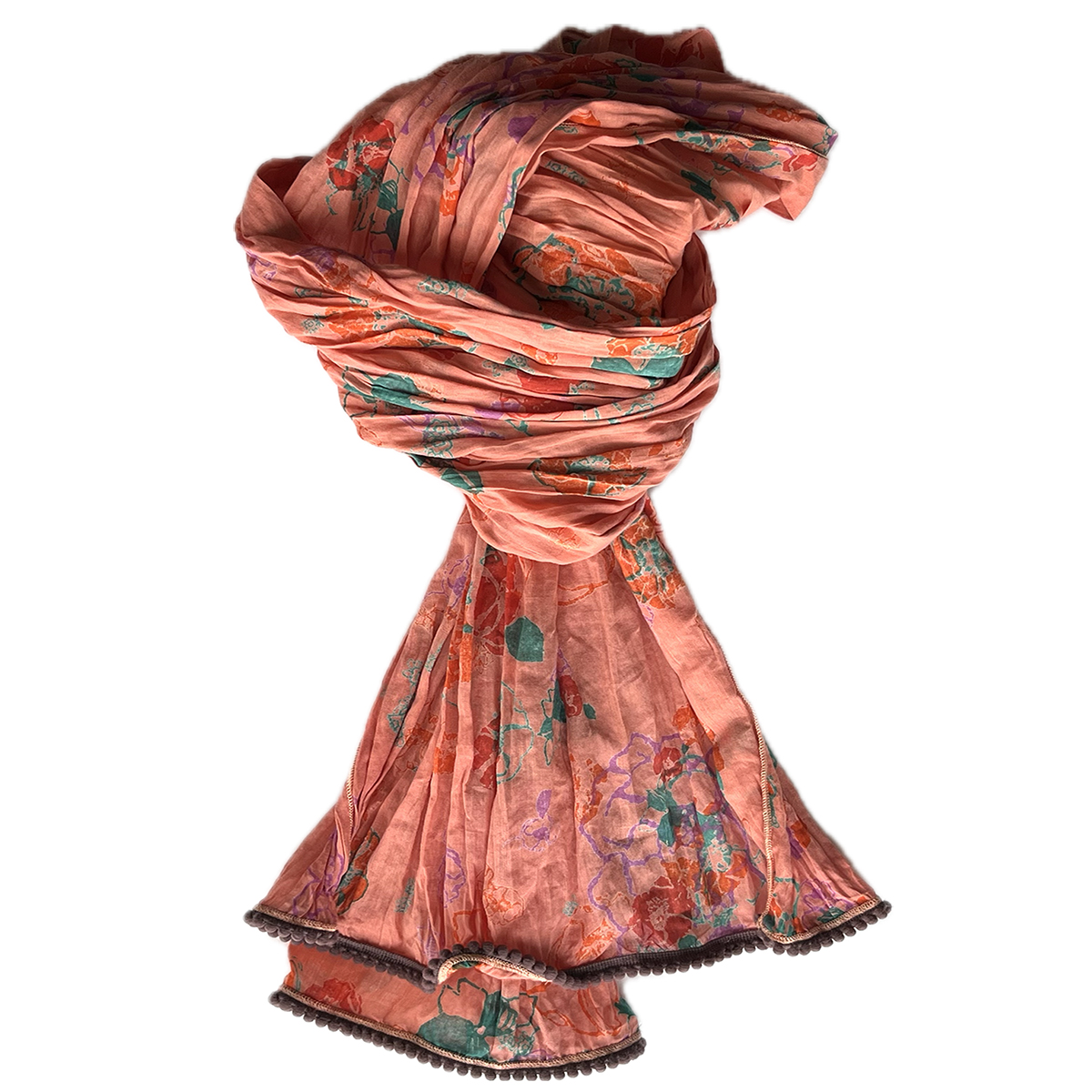 Papillon Crinkle Scarf Pink
