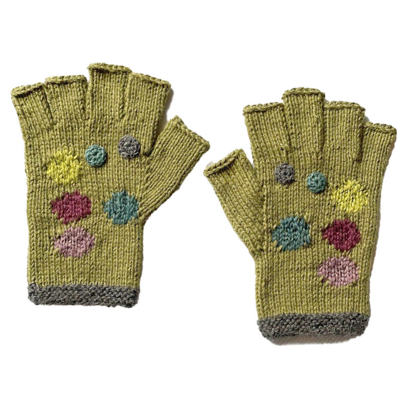 Q-Chi Fingerless Gloves Green
