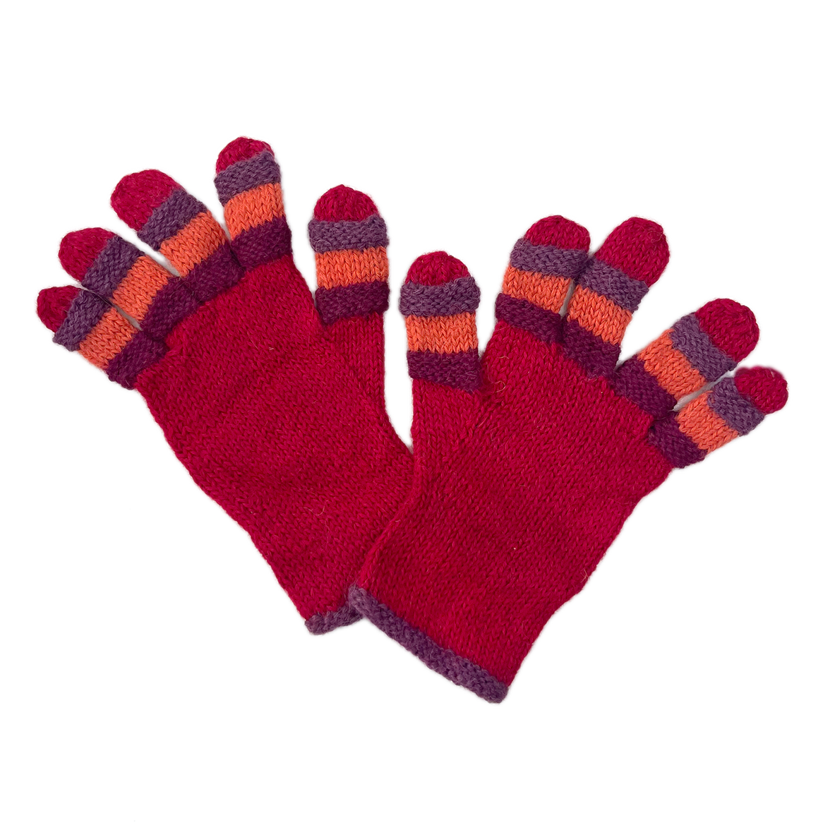 Rainbow Gloves Red