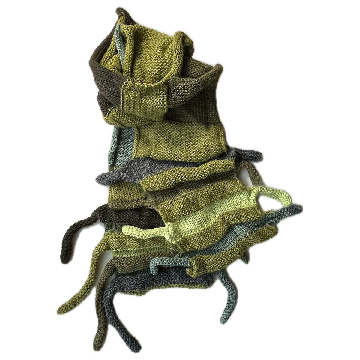 Rainbow Swatches Scarf Green