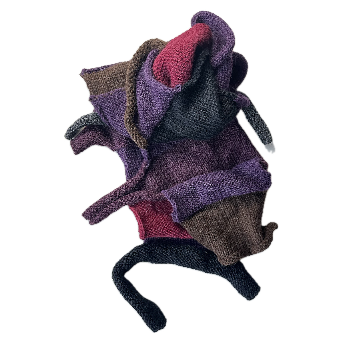 Rainbow Swatches Scarf Plum
