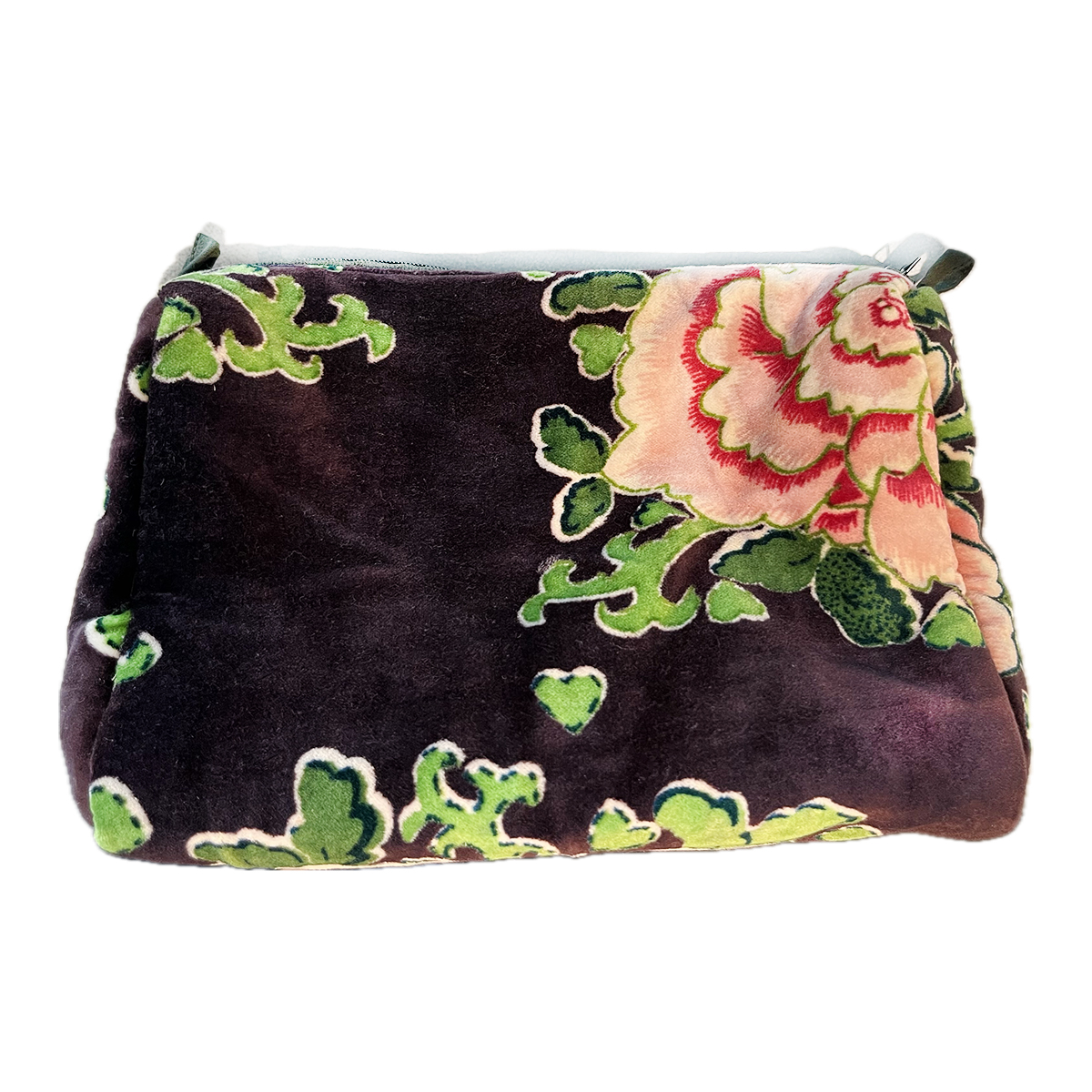 Rome Pouch Peonies Purple