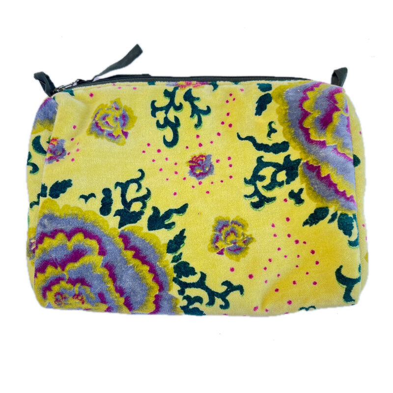 Rome Pouch Peonies Yellow