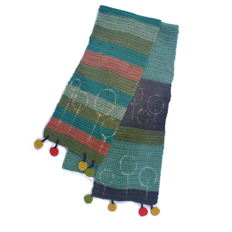 Serape Pima Scarf Teal