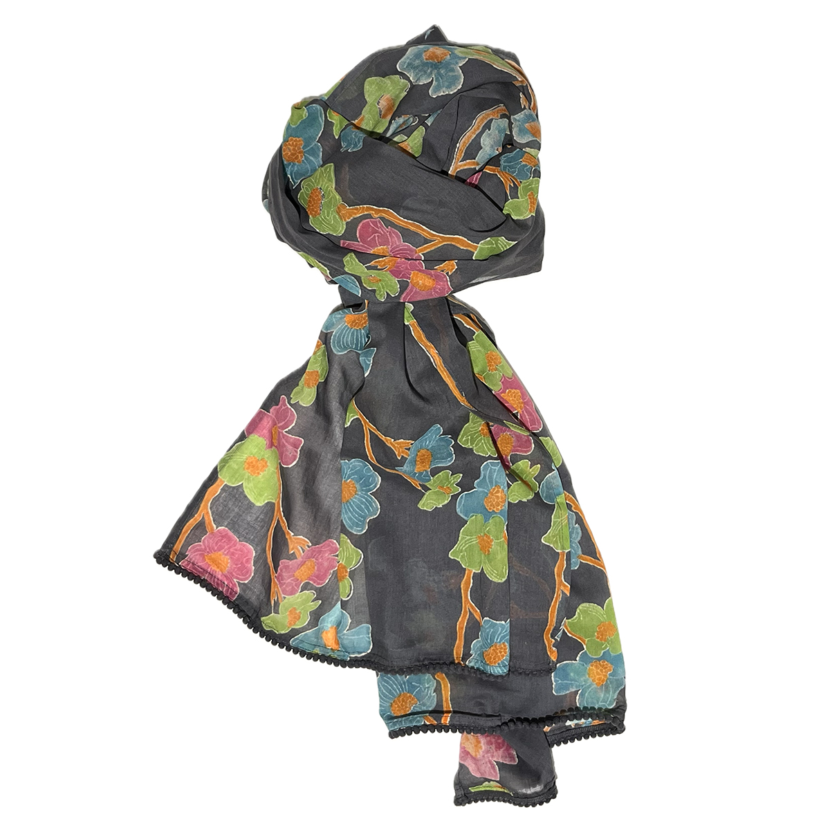 Dogwood Scarf | Block Print